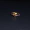 22 Carat Gold Intricately Studded Ring With PinkGreen And White Stone 1.44g by Mahita Collections